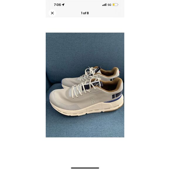 Men's On Brand Silver/Heather Grey Cloud Cloudnova Form 2 OC Running Shoes 9.5W - Picture 1 of 6